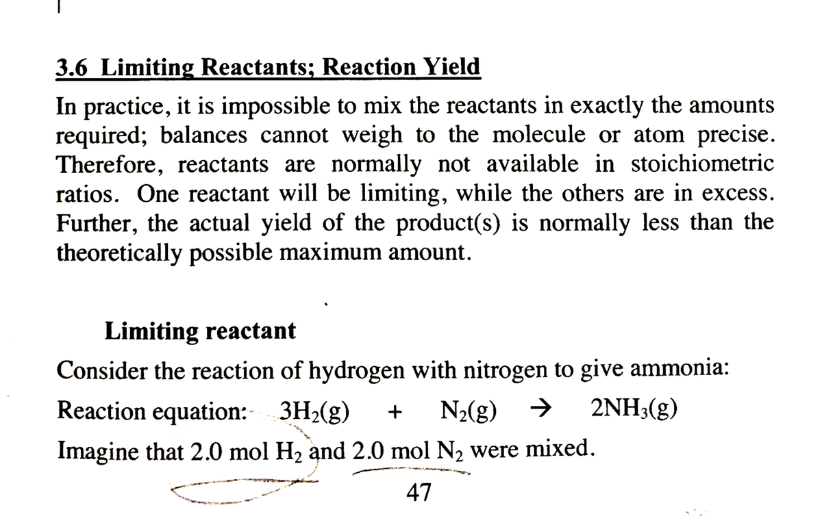 Limiting reactant and reaction yield Organic Chemistry Lab II UB Studocu