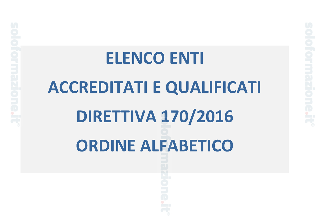 Elenco Enti Accreditati - Qualificati Per L'anno Scolastico 2021-2022 ...