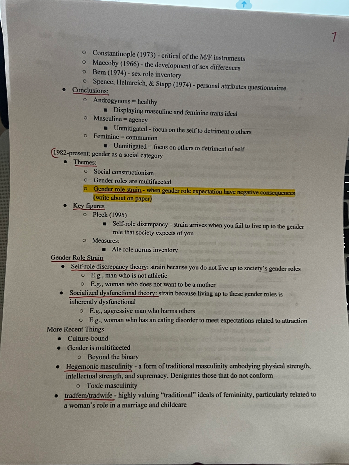gender diff notes - PSY 3203 - Studocu