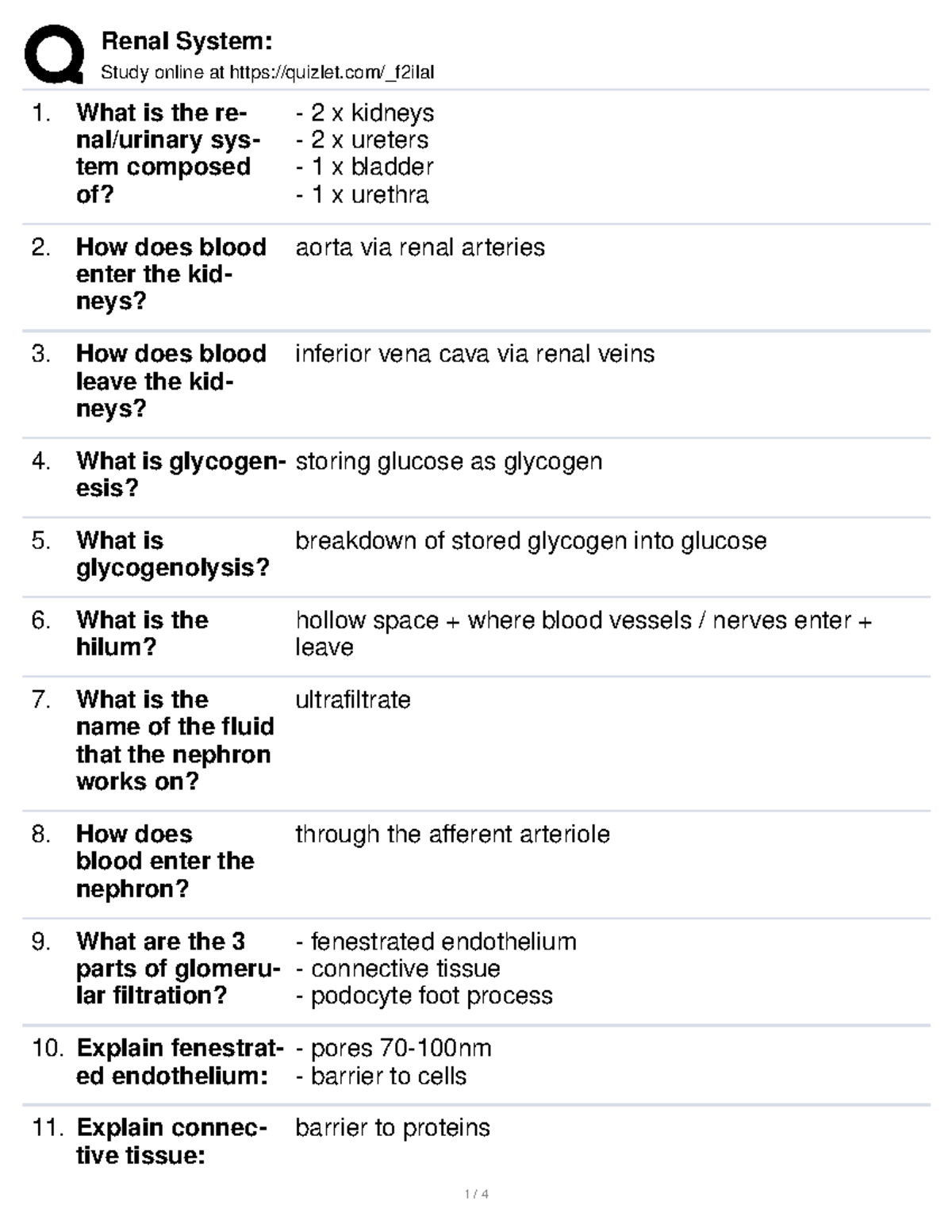 Renal System notex Study online at quizlet/_f2ilal What is the re