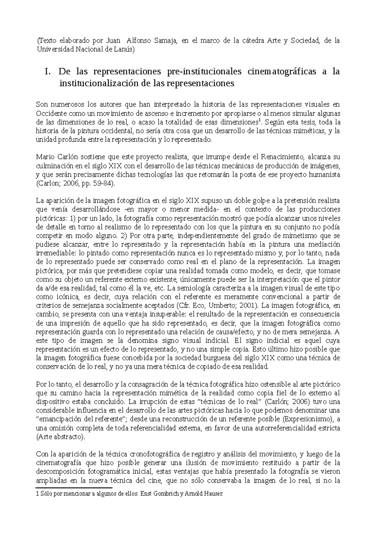 Historia De Las Representaciones Texto Elaborado Por Juan Alfonso