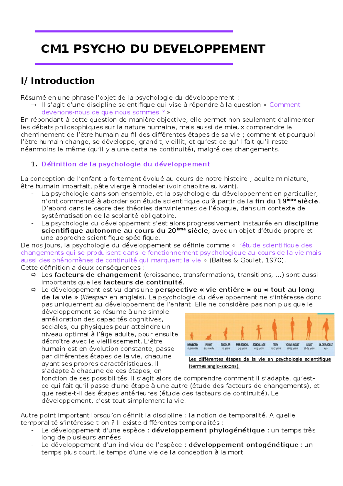 CM1 Psycho DU Developpement - CM1 PSYCHO DU DEVELOPPEMENT I ...