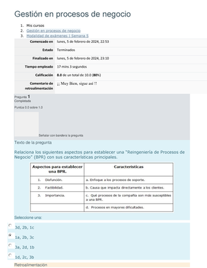 Gesti N En Procesos De Negocio Semana Gesti N En Procesos De