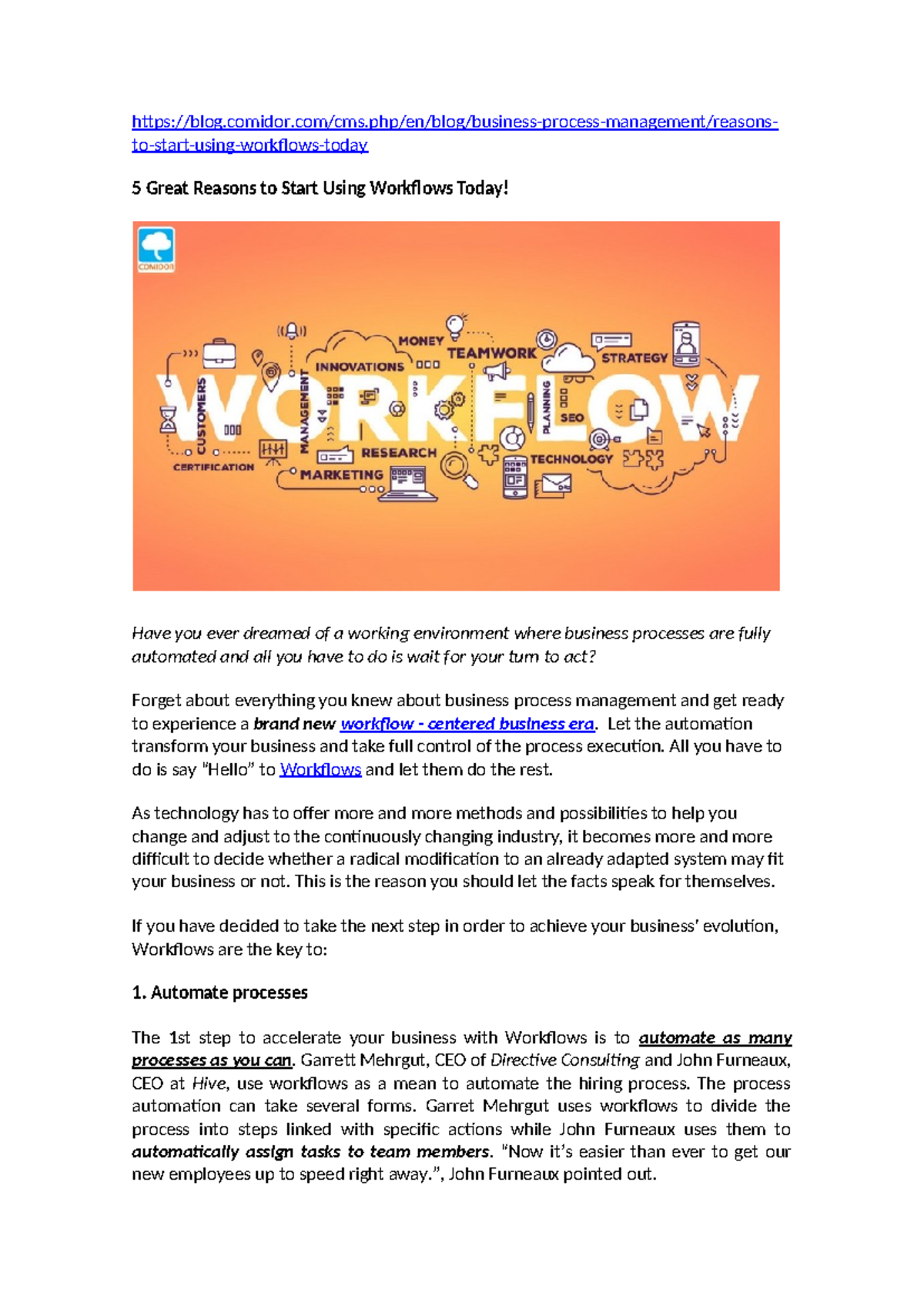 005 - 5 Great Reasons to Start Using Workflows Today - - Studocu