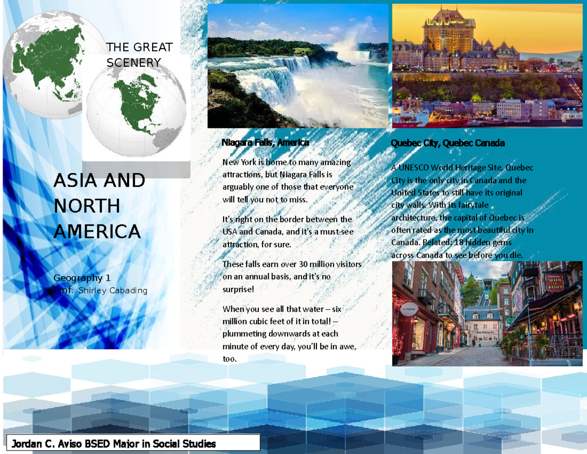 THE Great Scenery - study - THE GREAT SCENERY ASIA AND NORTH AMERICA ...