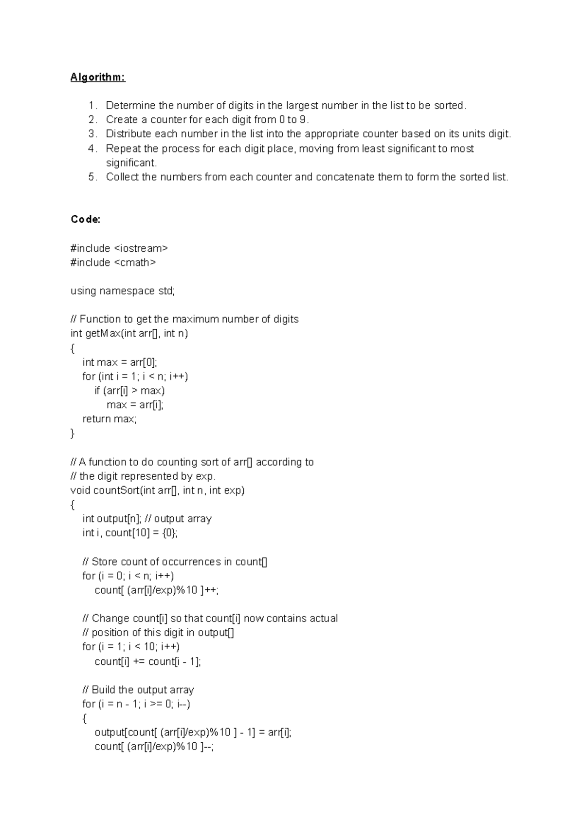 Ada ful - Source material code for sorting - Algorithm: Determine the ...