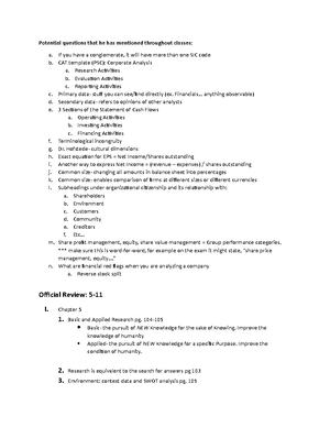 EXAM 2 reveiw sheet - Notes for ualbany class - EXAM 2 REVIEW (notes ...