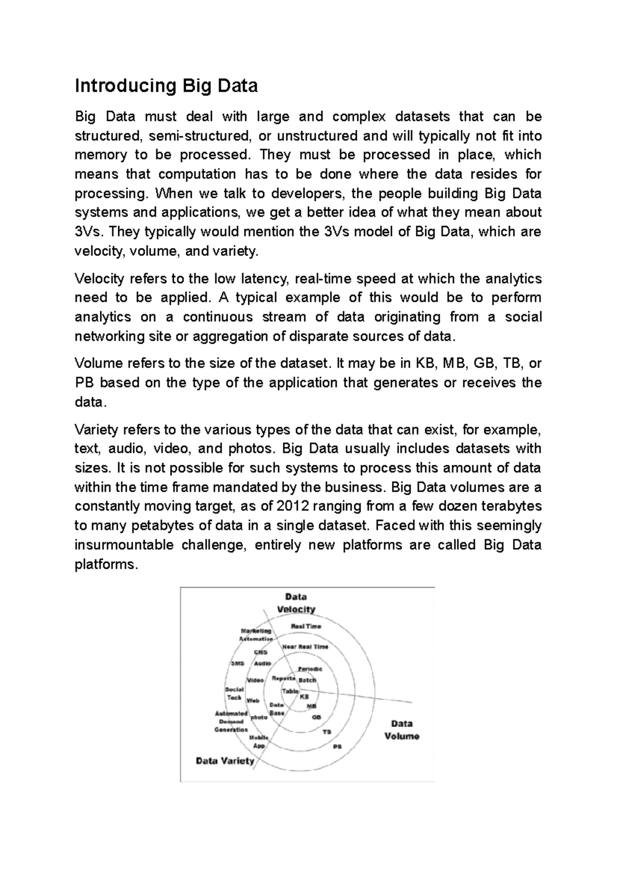 A-2 - Lecture notes 3-4 - Big Data Analytics and Architecture - BVP ...