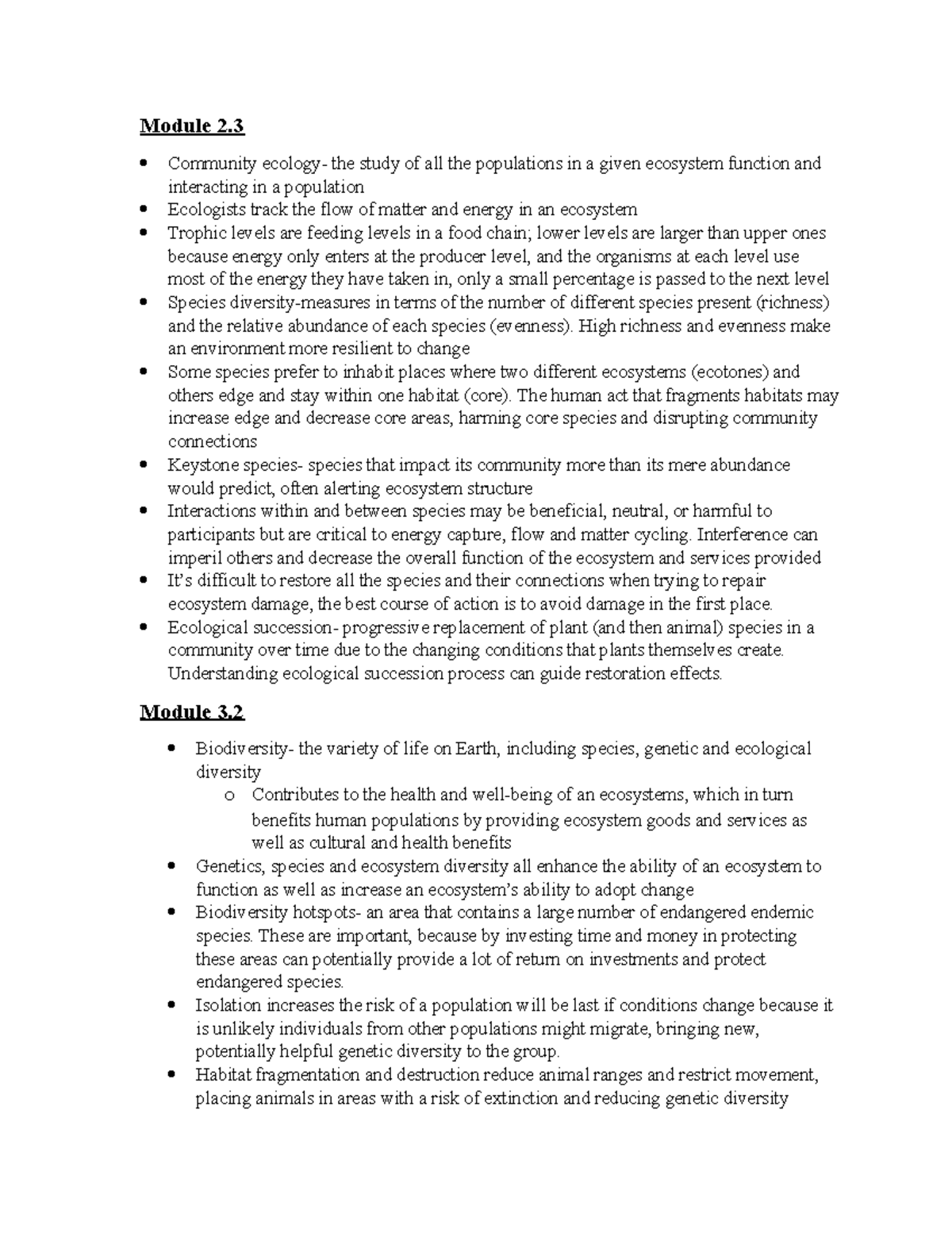 module 2 community statistics assignment