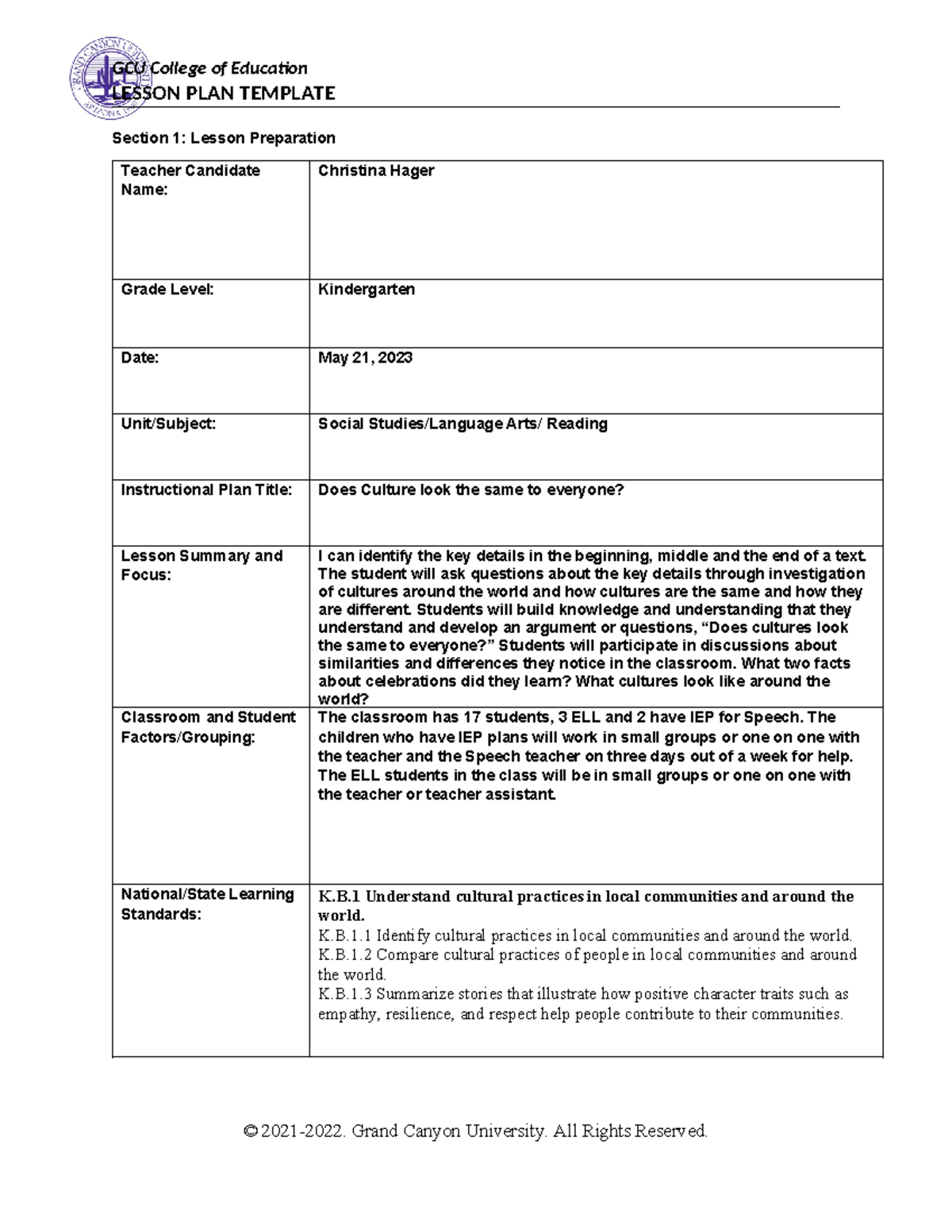 Intergrated Content Lesson Plan coe-lesson-plan-template - LESSON PLAN ...