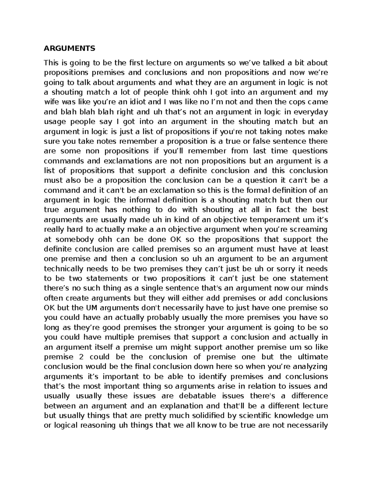 Arguments - In commercial law, logical reasoning plays a crucial role ...