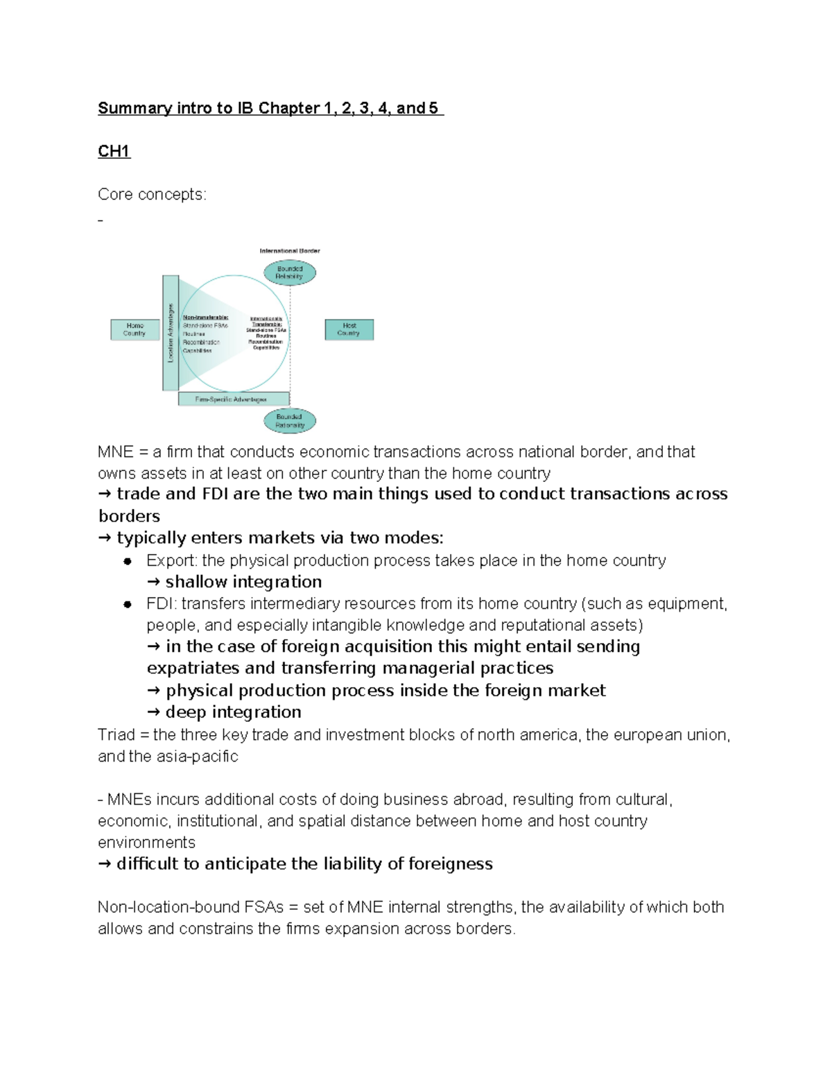 Summary IIB - aantekeningen colleges - Summary intro to IB Chapter 1, 2 ...