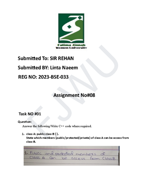 Islamiyat Assignment No # 02 - Assignment No Submitted To: Ms Moin ...