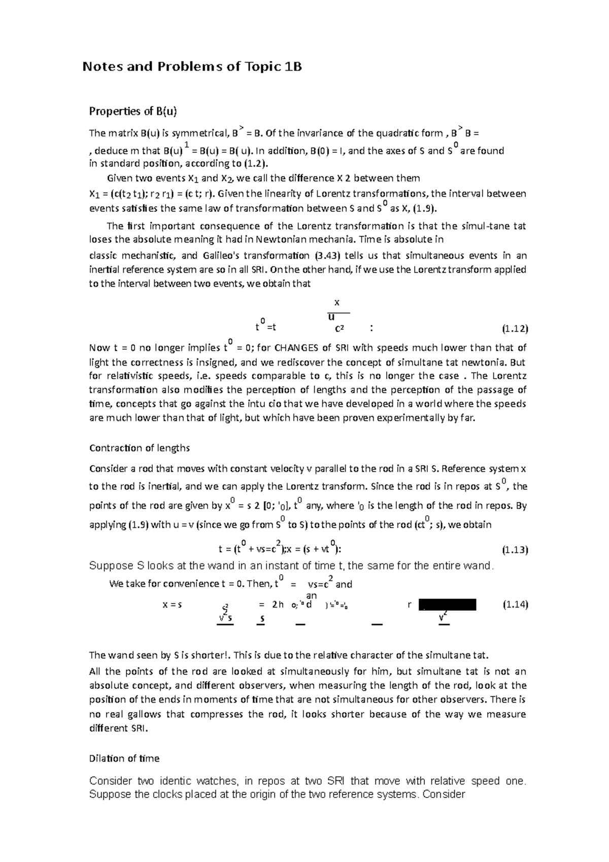 Notes And Problems Algebra Lineal Eng Topic 1B Mec Doc - Notes And ...