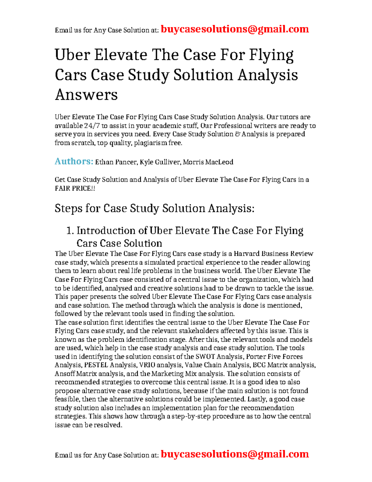 uber elevate case study