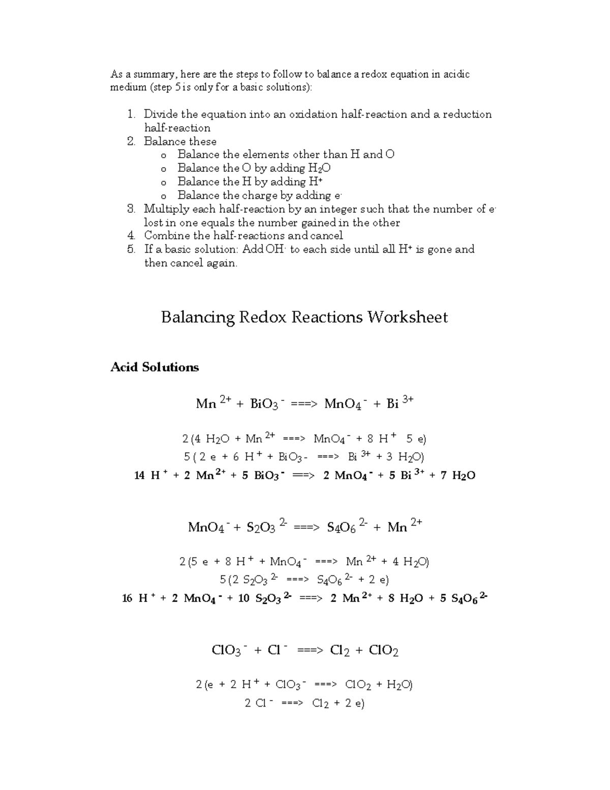 balancing-redox-reactions-worksheet-key-2-studocu