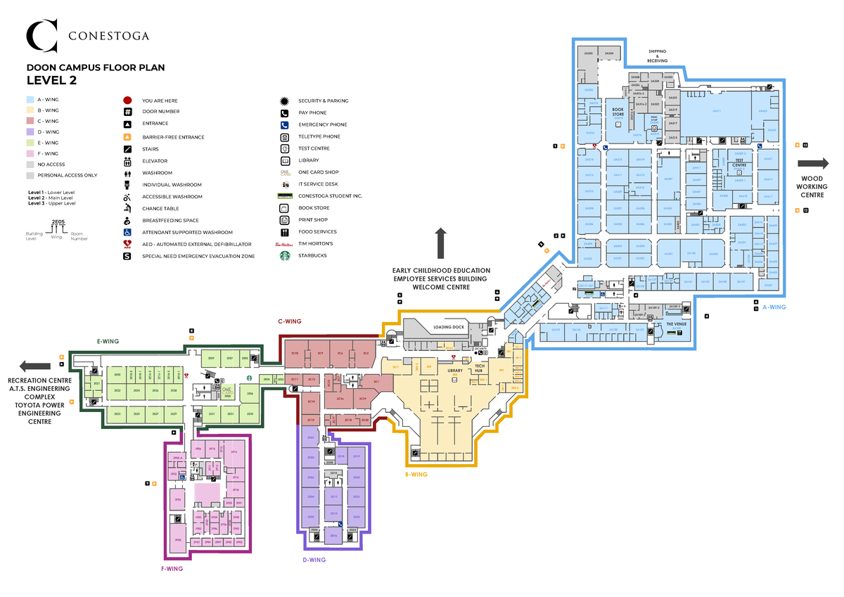 Kitchener doon main building floor plan 2 - A - WINGDOON CAMPUS FLOOR ...