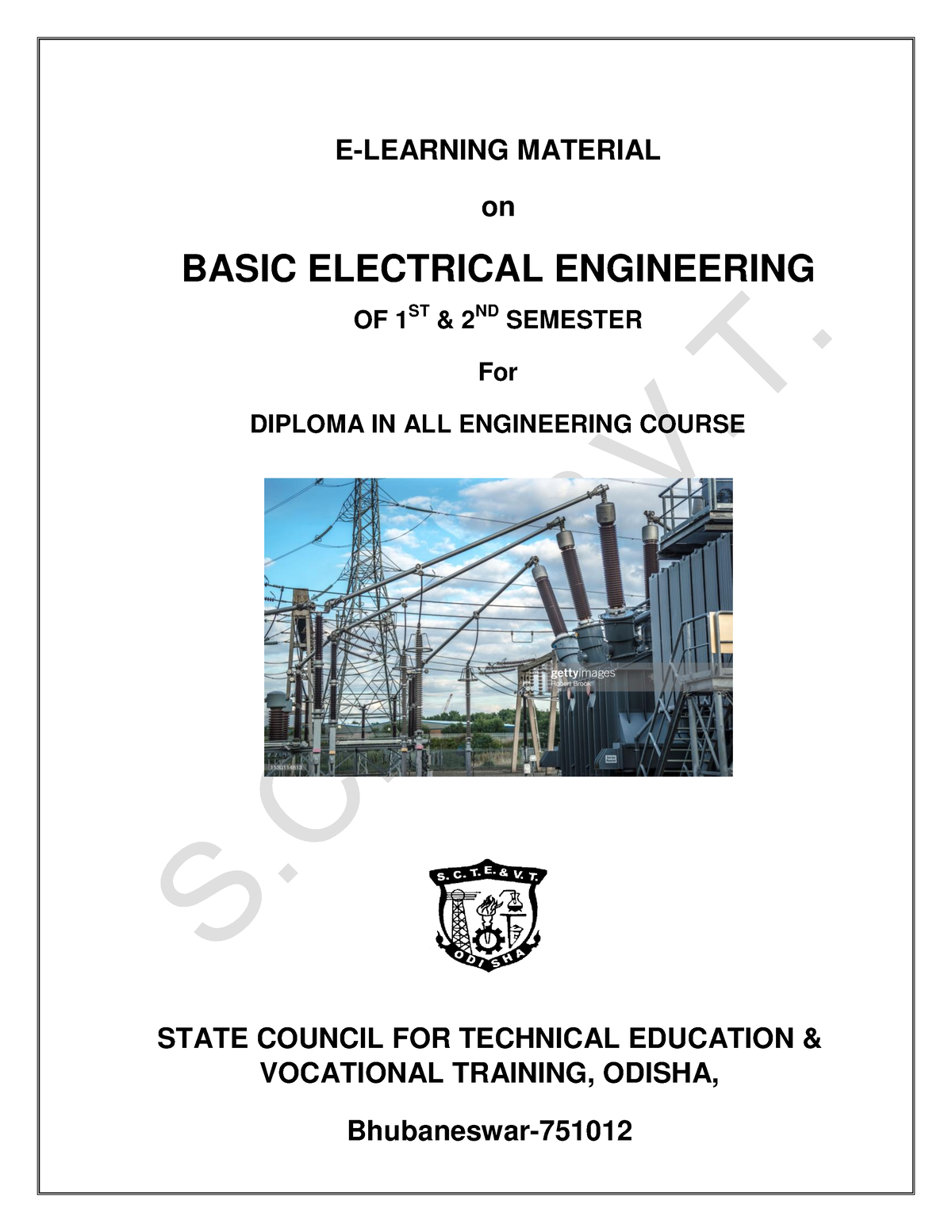 Basic Electrical Engineering 1st-year-LM - E-LEARNING MATERIAL On BASIC ...