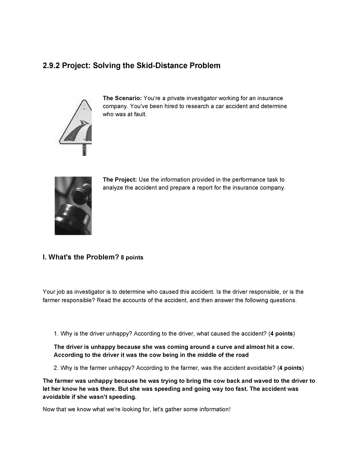 09 2.9 - practice materials - 2.9 Project: Solving the Skid-Distance ...