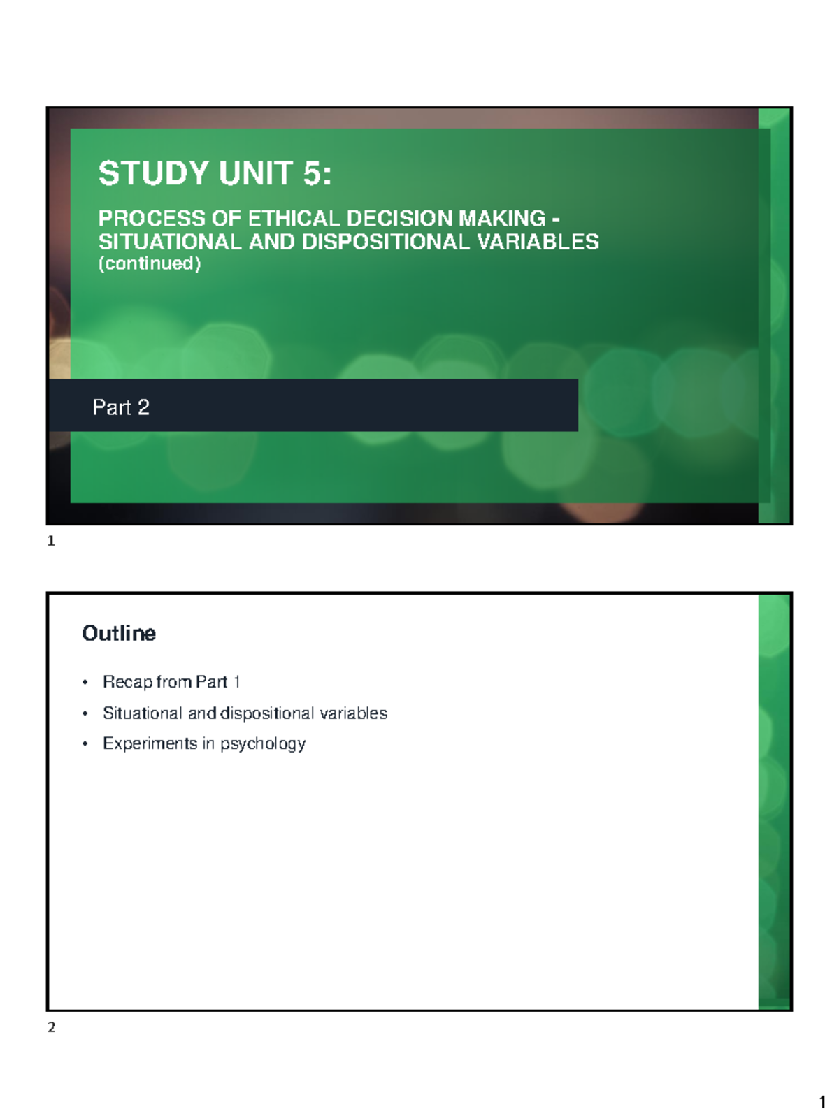 Study+Unit+5+-+Variables+-+e Fundi - STUDY UNIT 5: PROCESS OF ETHICAL ...
