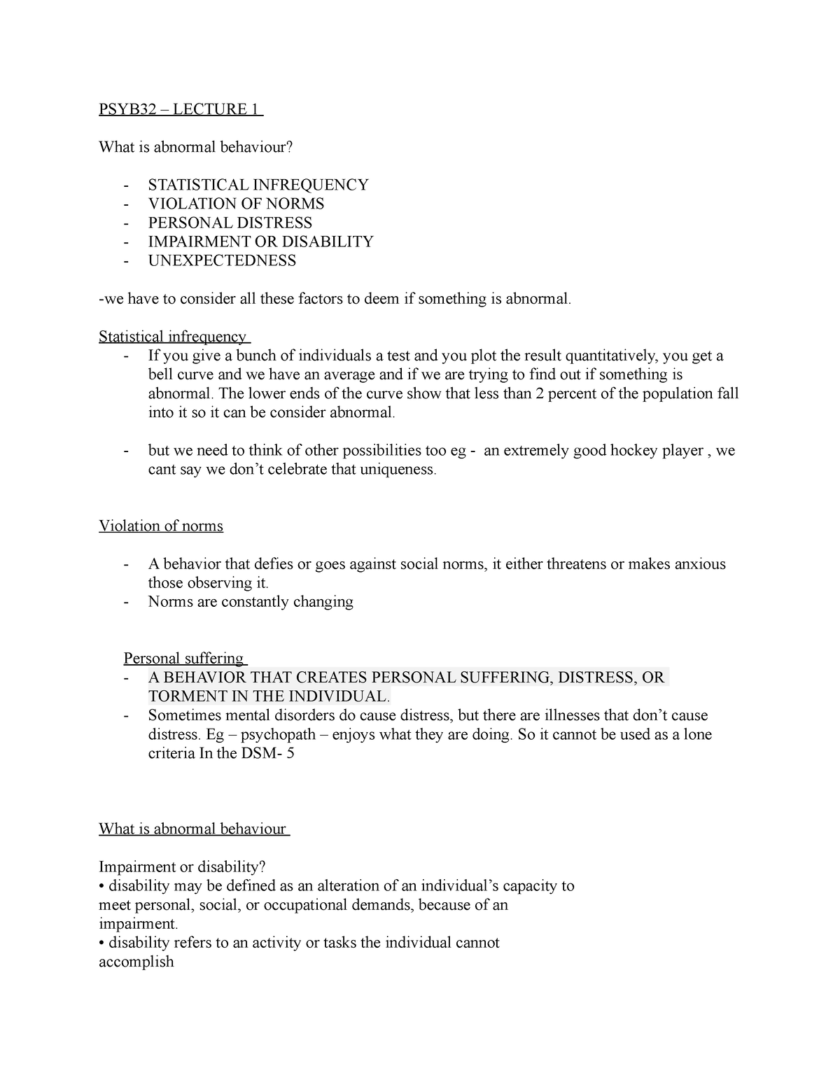 psyb32-lecture-1-psyb32-lecture-1-what-is-abnormal-behaviour