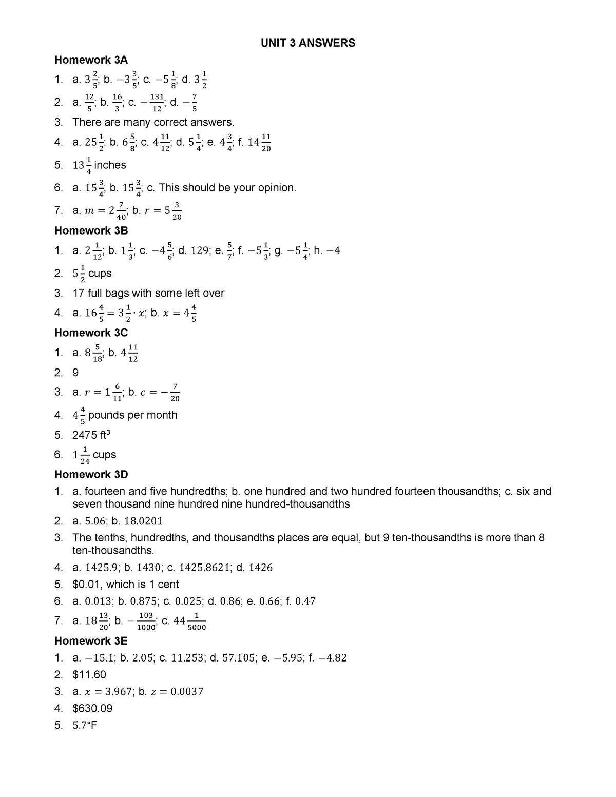 common core algebra 2 unit 3 lesson 3 homework answers