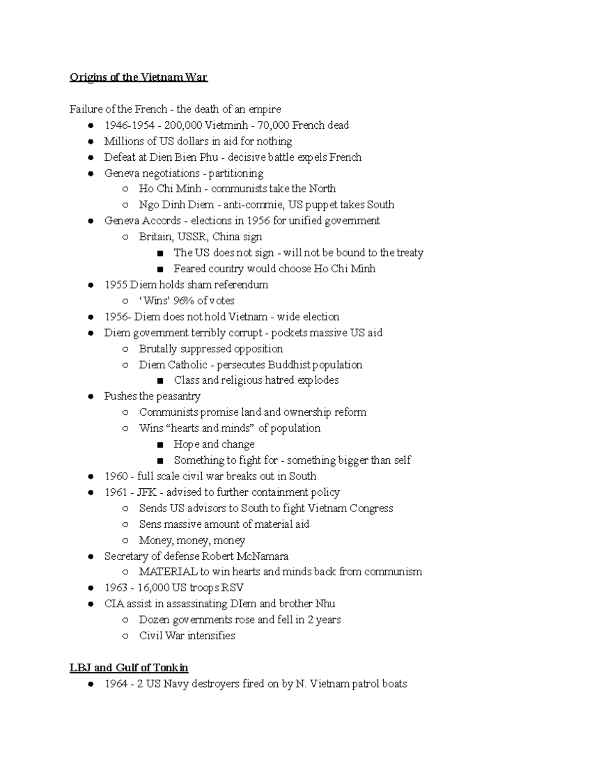 Vietnam History Origins of the Vietnam War Failure of the French