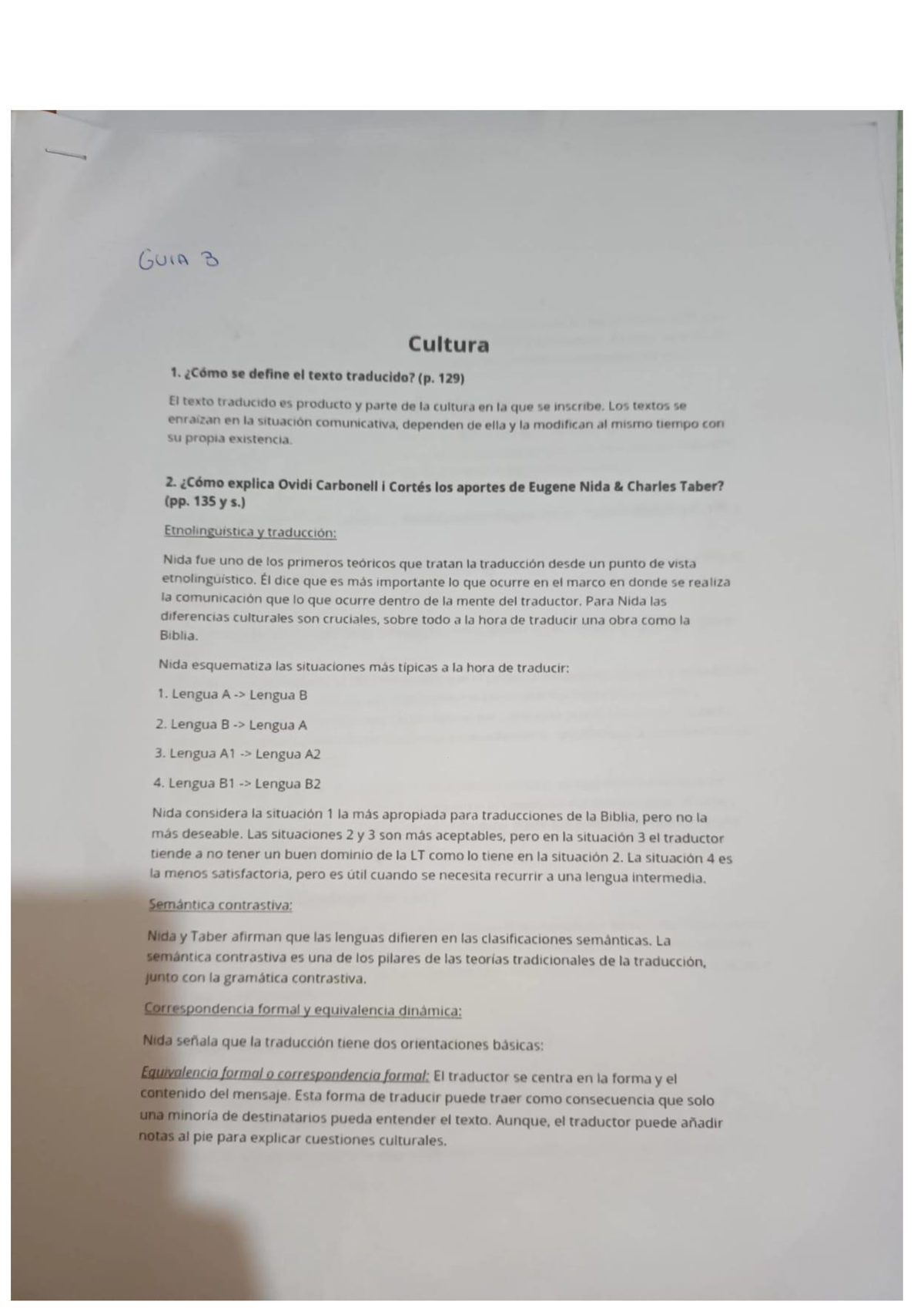 Guia 3 - Unidad 2- Introduccion Traductologia - Introducción A La ...