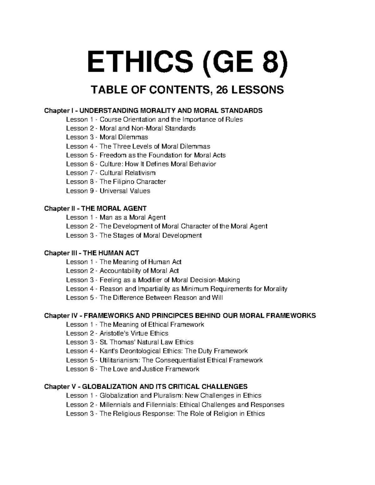 Ethics-Reference-Material-ilovepdf merged - ETHICS (GE 8) TABLE OF ...