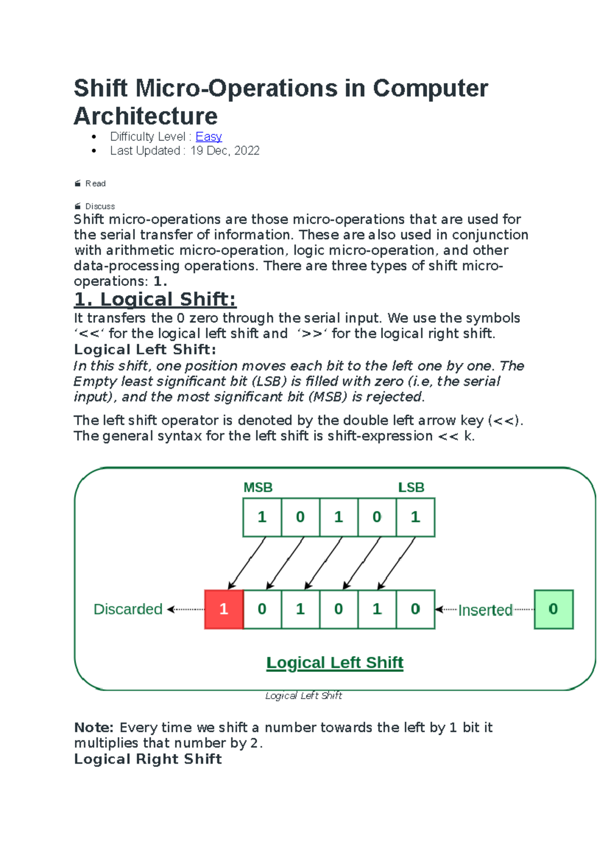 Shift Micro - Notes - Shift Micro-Operations In Computer Architecture ...