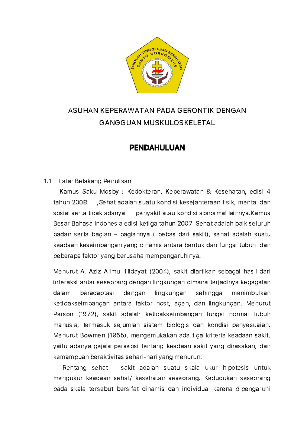 Asuhan Keperawatan Gerontik - ASUHAN KEPERAWATAN PADA GERONTIK DENGAN ... image.