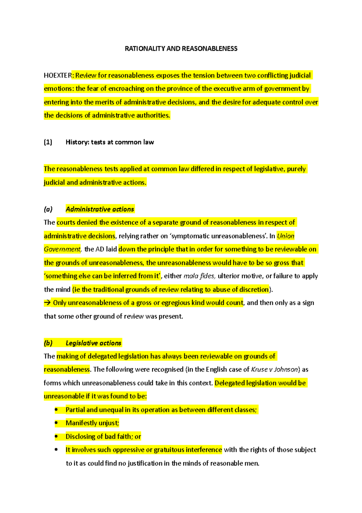 Rationality and Reasonablenes - RATIONALITY AND REASONABLENESS HOEXTER ...
