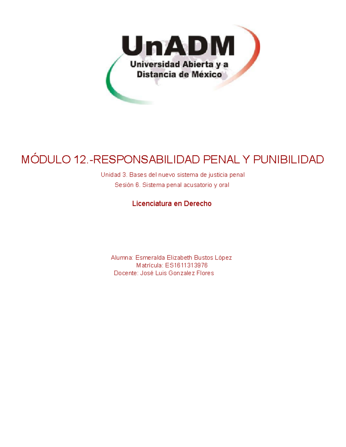 M12 U3 S6 EEBL - Módulo 12. Responsabilidad penal y punibilidad Unidad ...