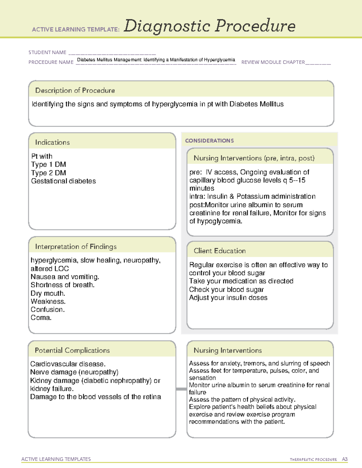 ALT Diabetes Mellitus Management Identifying a Manifestation of ...