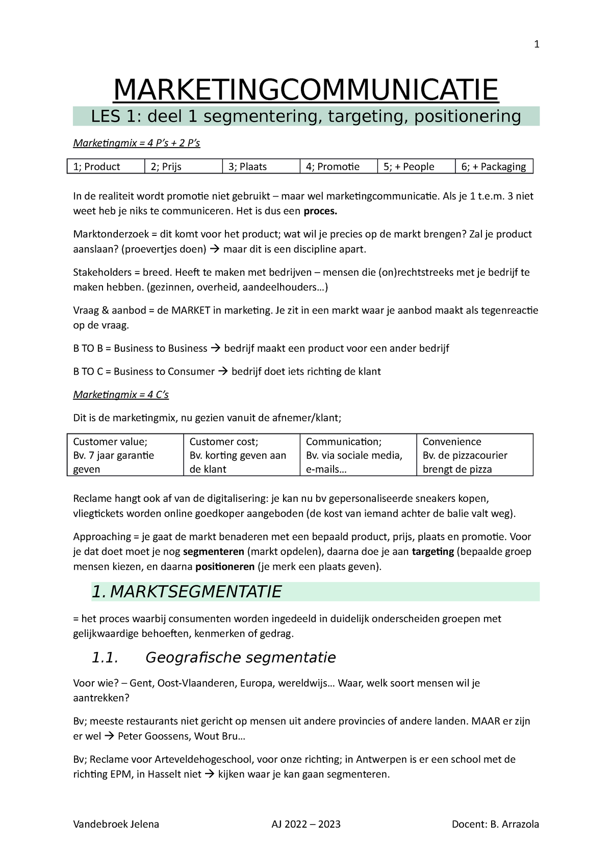 Samenvatting MKTC - O.b.v. Les Powerpoints En Nota's, Ruim Geslaagd ...