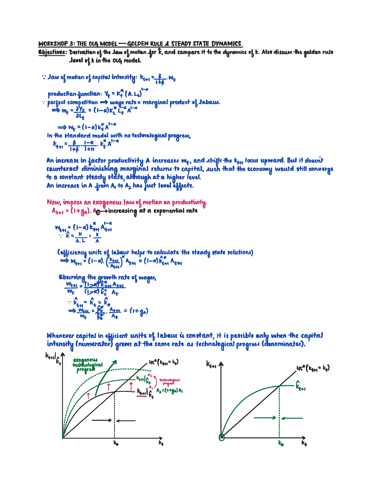 Workshop 3. The Golden Rule and Steady State Dynamics ...