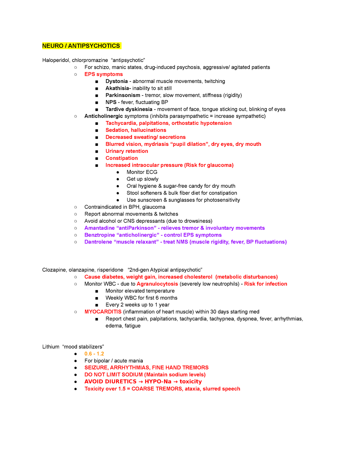 Ati Proctored Pharmacology Exam Notes N52 Intermediate Med Surg Studocu