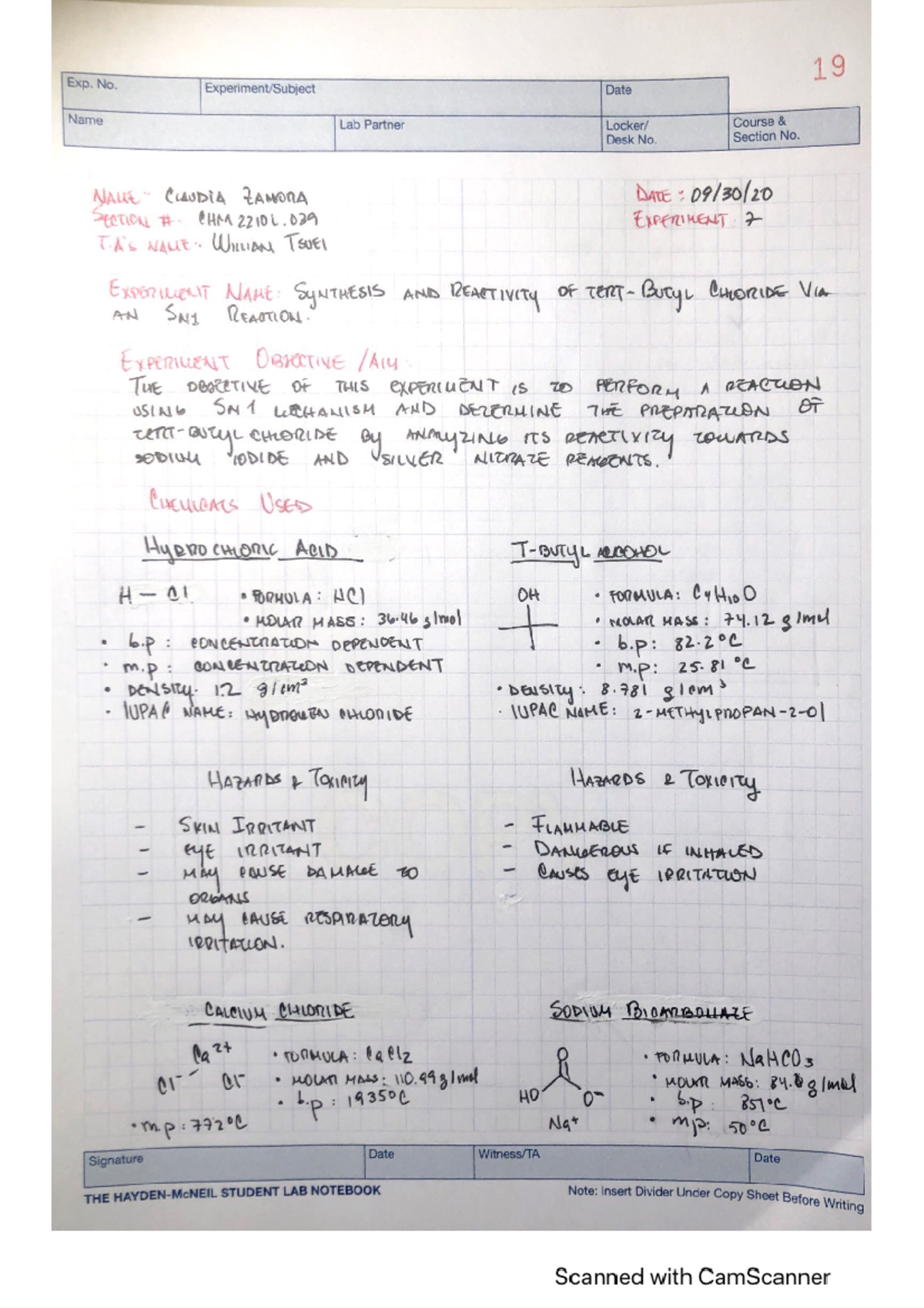 Experiment 7 Pre-Lab - Pre Lab Report - CHM2210L - Studocu