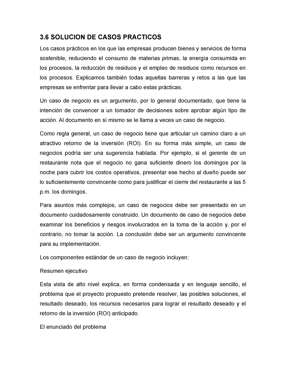 3.6 Economia - Apuntes - 3 SOLUCION DE CASOS PRACTICOS Los Casos ...