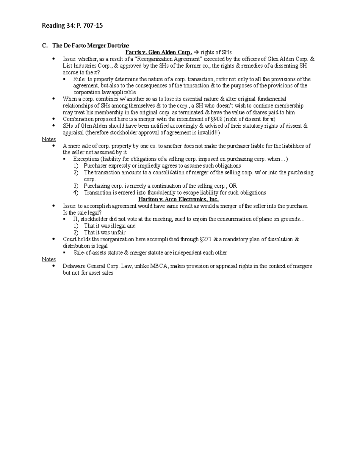 reading-34-summary-business-organizations-reading-34-p-707-c-the-de-facto-merger