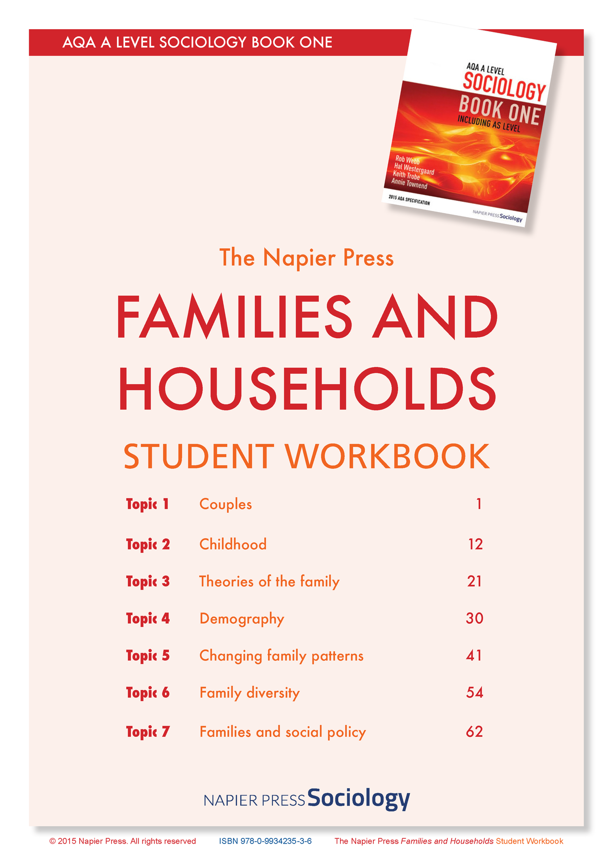 Familiesand Households Workbook Update 3 Mar Aqa A Level Sociology Book One Topic 1 Couples 1 1080