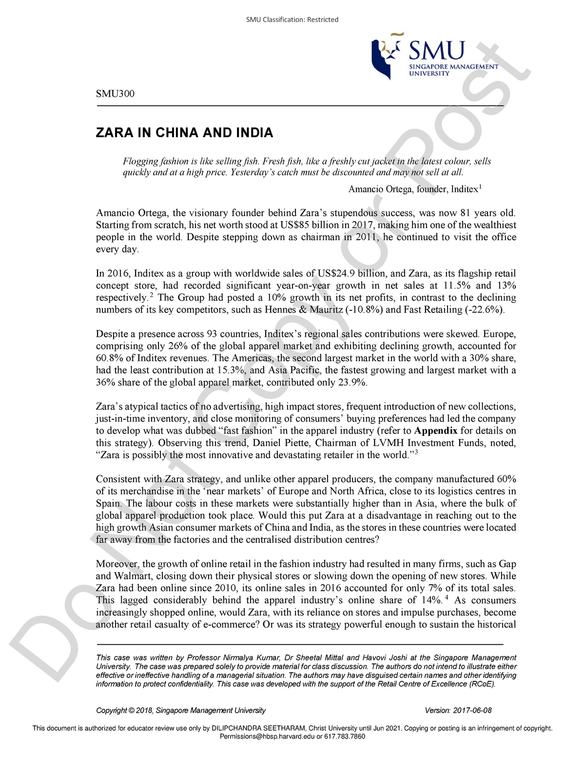 zara in china and india case study