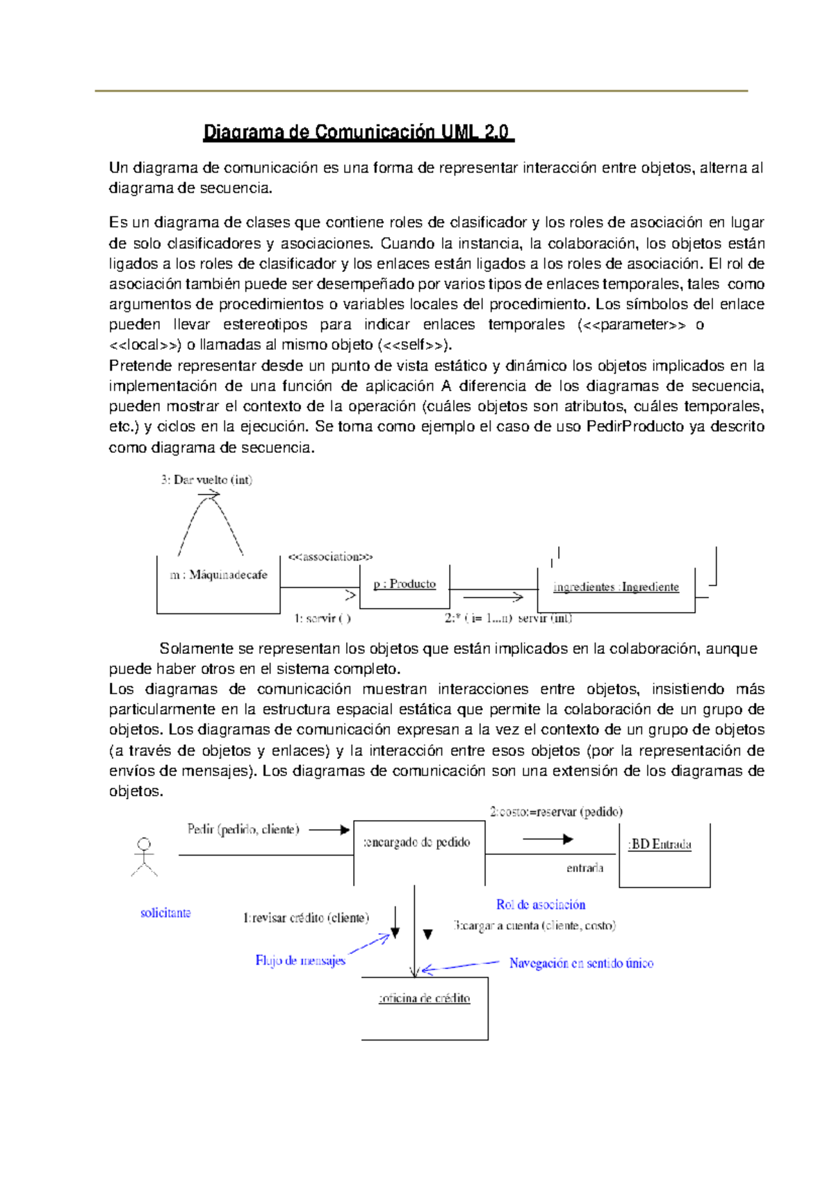 Semana+8+-+PDF+ - Diagrama de Comunicación UML 2. Un diagrama de ...