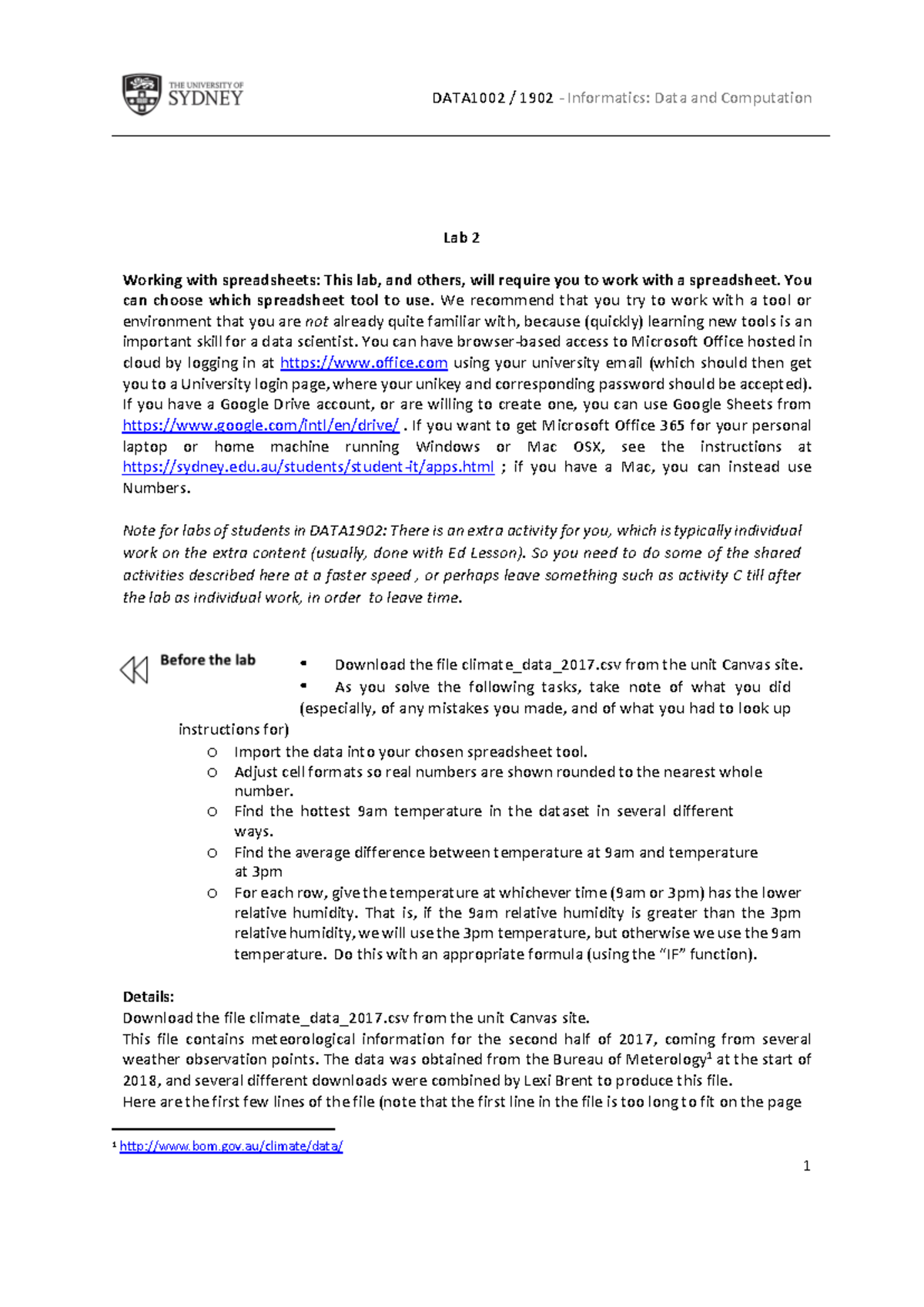 Data1002-lab2 - Tutorial work for week 2 - Lab 2 Working with ...