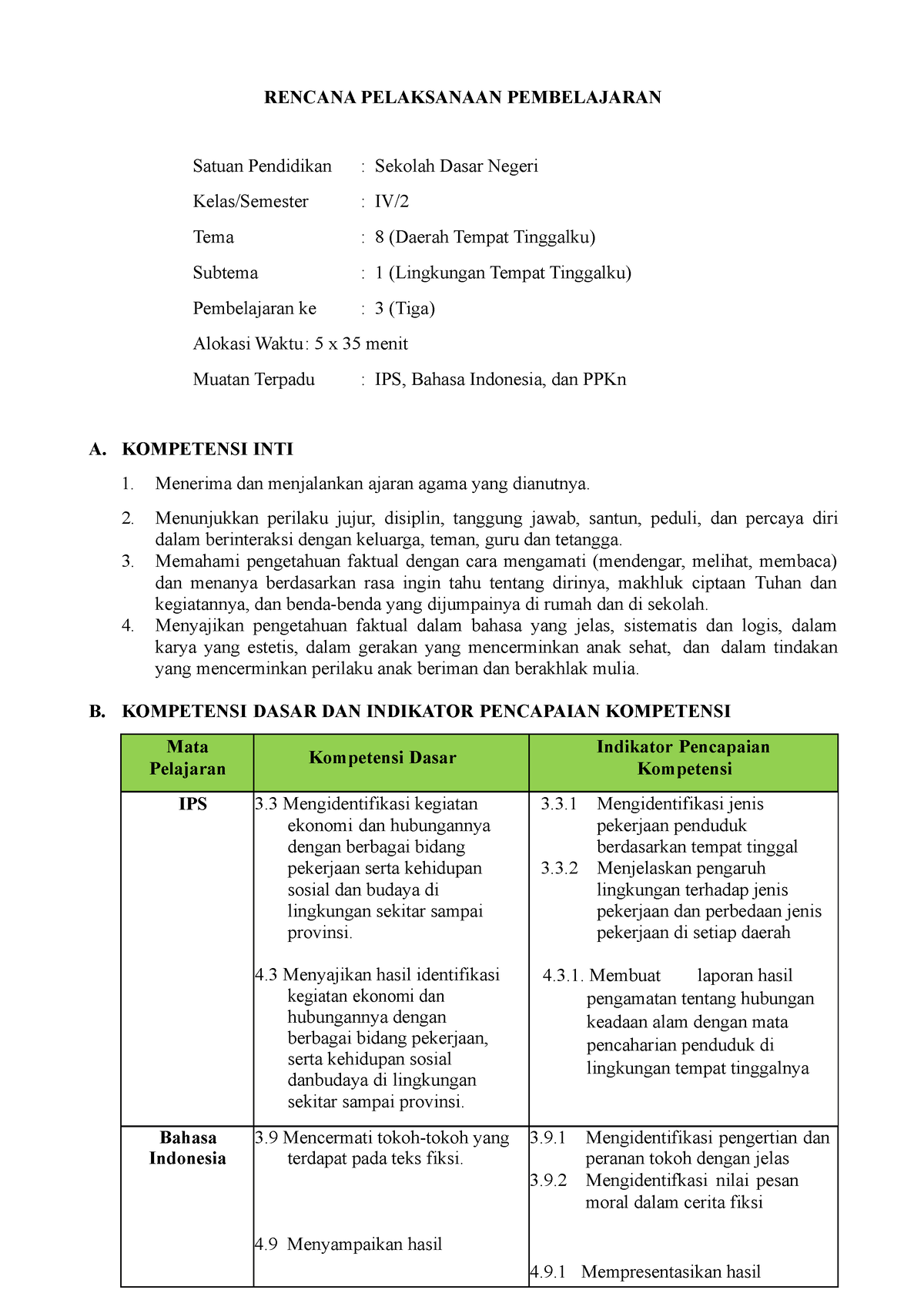 RPP Discovery Learning Kelompok 4 Pengajaran Dan Pembelajaran Daring ...