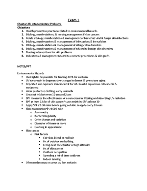 Med Surg 2 Exam 1 - Study guide for exam 1 - Study Guide for Med Surg 2 ...
