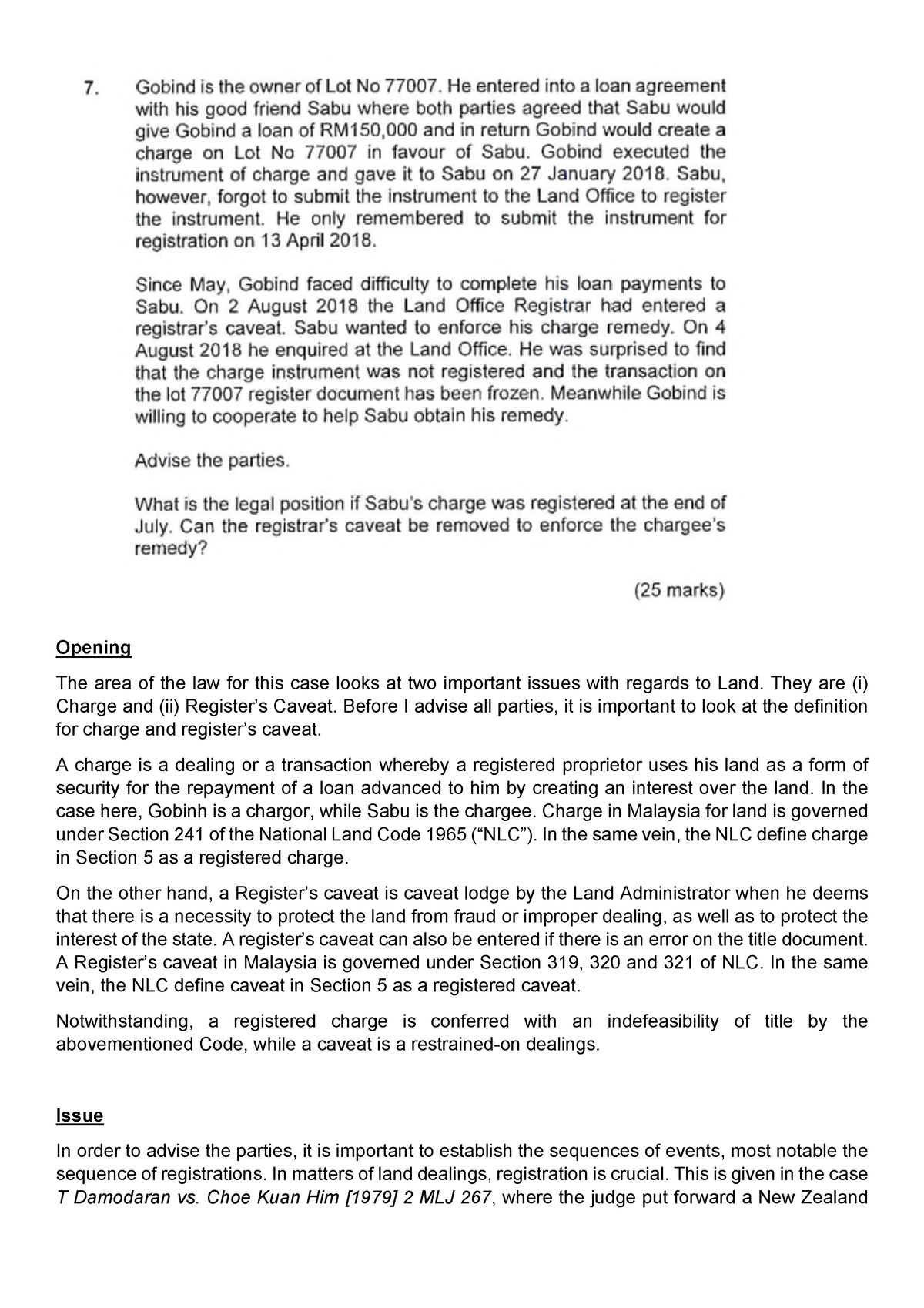 land-law-caveat-sample-question-and-answer-land-law-i-studocu