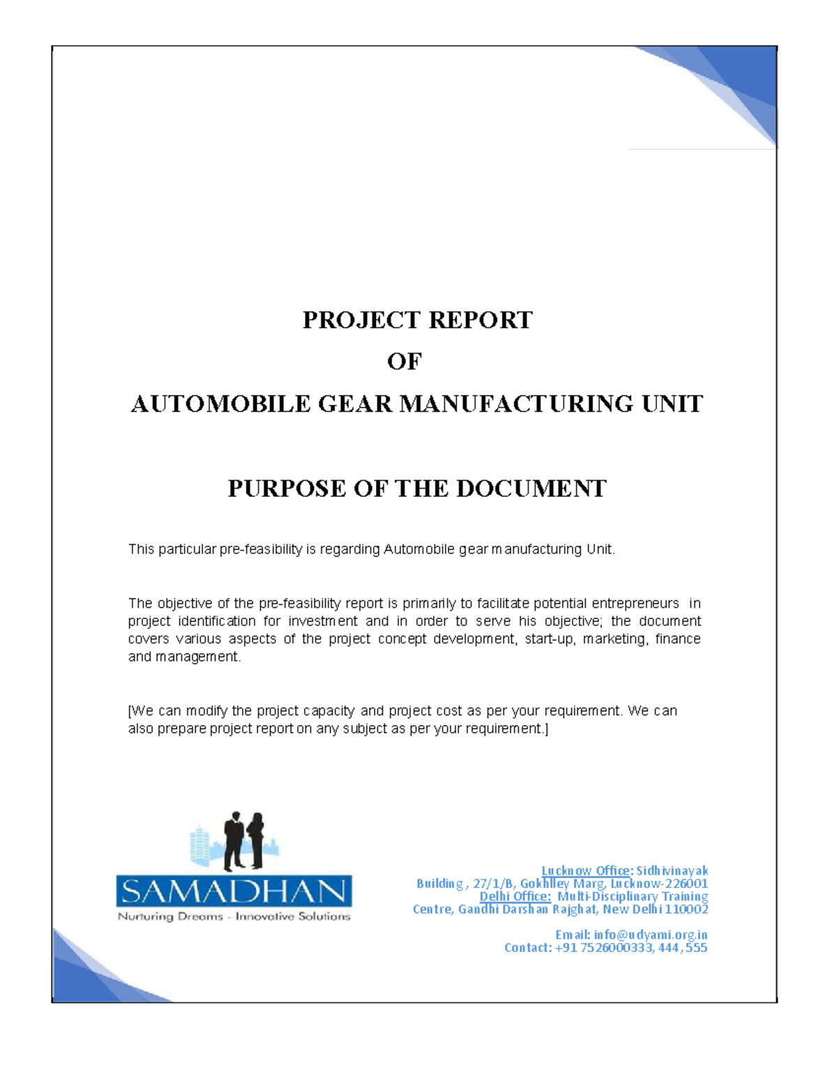Automobile Gear - Notes - PROJECT REPORT OF AUTOMOBILE GEAR ...