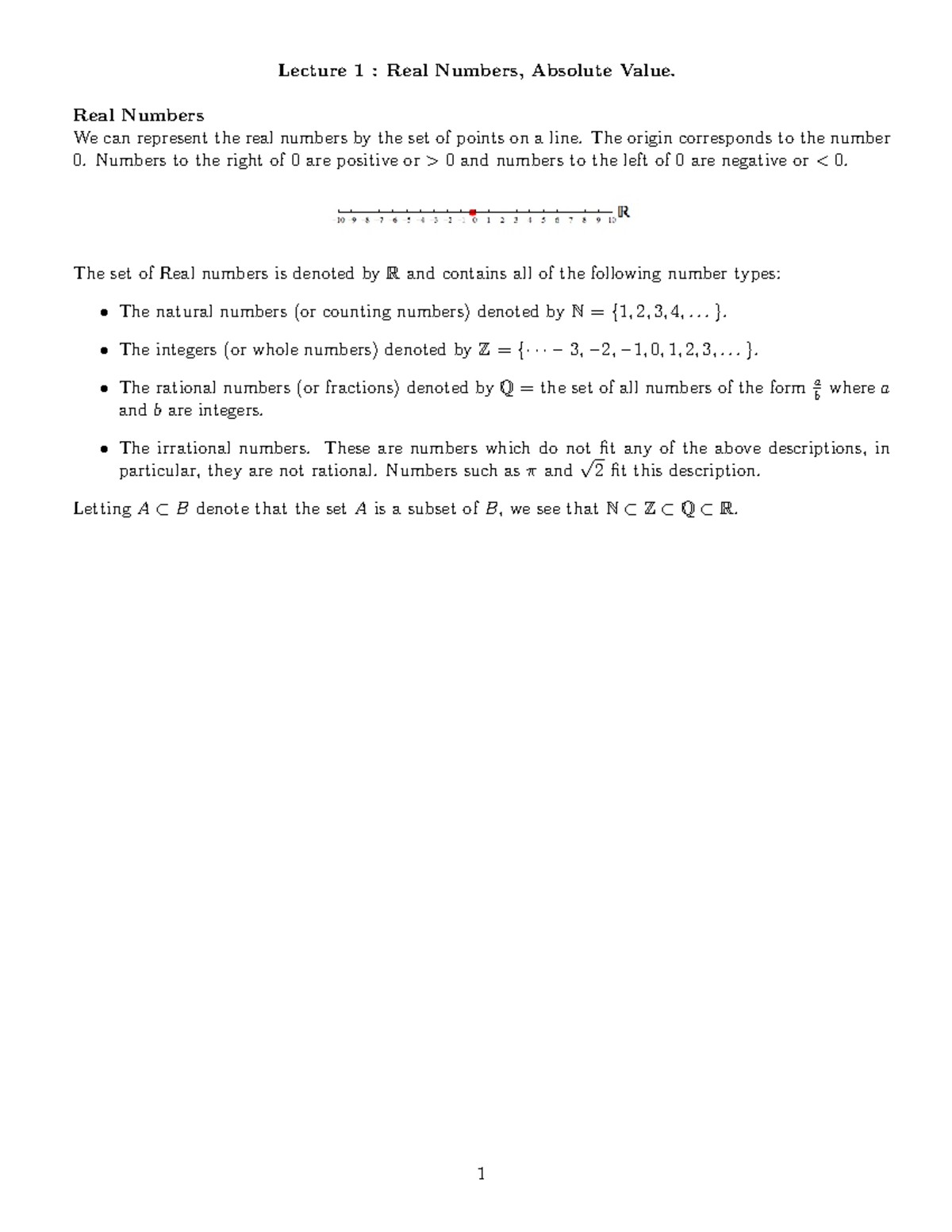 precalculus-lecture-1-real-numbers-absolute-value-lecture-1-real-numbers-absolute-value