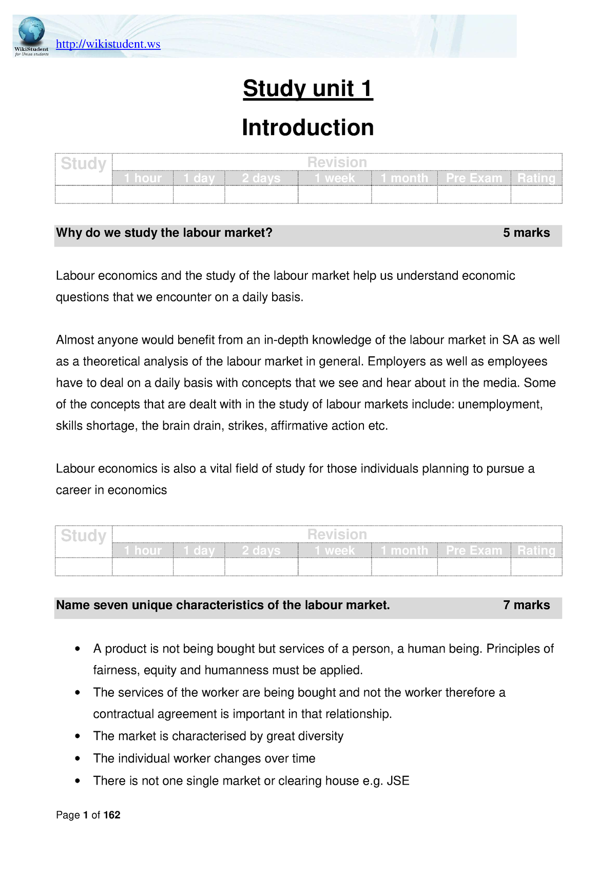 ECS2604-notes - Notes To Help Study - Study Unit 1 Introduction Study ...